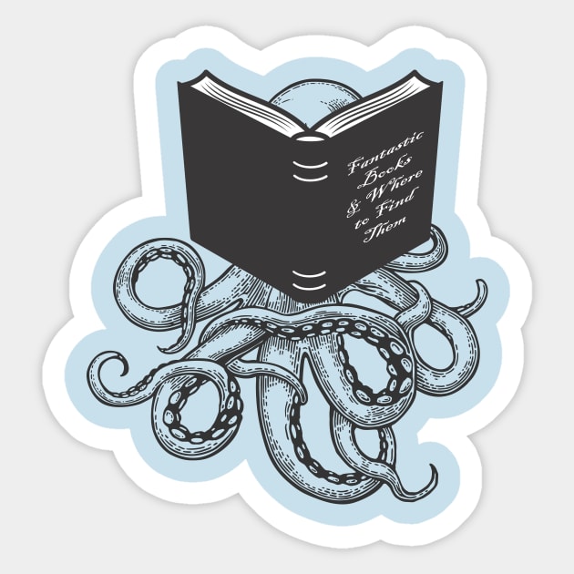 Fantastic Books and Where to Find Them Sticker by welikestuff